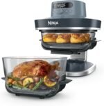Ninja Crispi Pro 6-in-1 Glass Air Fryer | 6qt & 2.5qt Glass Containers with Storage Lids | Non-Toxic | Meal Prep, Microwave, Freezer & Dishwasher Safe | Air Fry, Bake & More | Cyberspace | AS101CY - Image 2