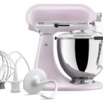 KitchenAid Artisan Series 5 Quart Tilt Head Stand Mixer with Pouring Shield KSM150PS, Contour Silver